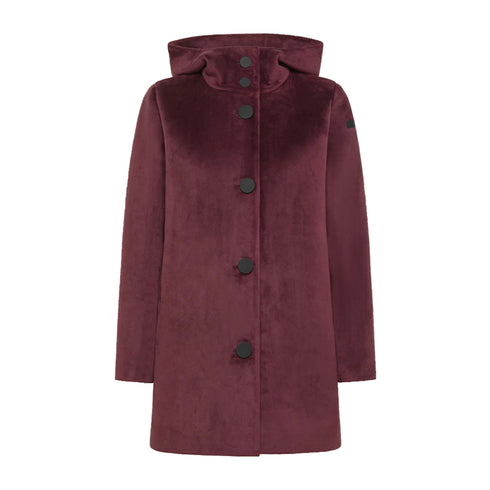 RRD Parka Parka Donna in velluto tinta unita Bordeaux A24 - RRDW24539 - 73 - 42 - Francavilla Moda